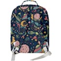 Alien Rocket Space Aesthetic Double Compartment Backpack View3