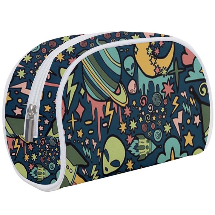 Alien Rocket Space Aesthetic Make Up Case (Large)