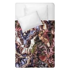 Melting Stitches Duvet Cover Double Side (single Size) by kaleidomarblingart