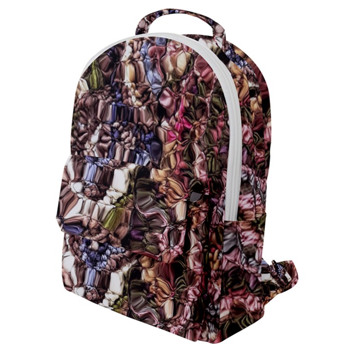 Melting stitches Flap Pocket Backpack (Small)