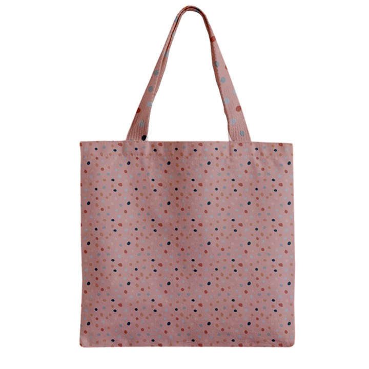 Punkte Zipper Grocery Tote Bag