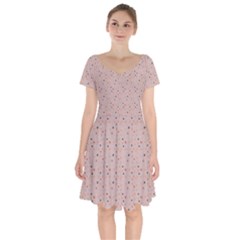 Punkte Short Sleeve Bardot Dress by zappwaits