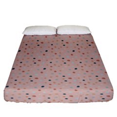 Punkte Fitted Sheet (queen Size) by zappwaits