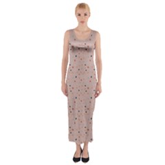 Punkte Fitted Maxi Dress by zappwaits