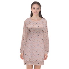 Punkte Long Sleeve Chiffon Shift Dress  by zappwaits