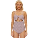 Punkte Knot Front One-Piece Swimsuit View1