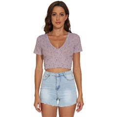 Punkte V-neck Crop Top by zappwaits