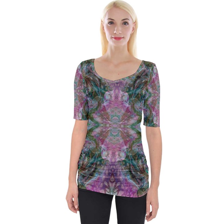 October Pour Blend  Wide Neckline T-Shirt