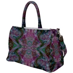 October Pour Blend  Duffel Travel Bag by kaleidomarblingart