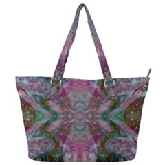 October Pour Blend  Full Print Shoulder Bag by kaleidomarblingart