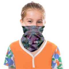 October Pour Blend  Face Covering Bandana (kids) by kaleidomarblingart