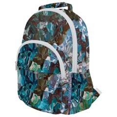 October Blend  Rounded Multi Pocket Backpack by kaleidomarblingart