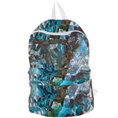 October Blend  Foldable Lightweight Backpack by kaleidomarblingart