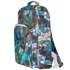 October Blend  Double Compartment Backpack by kaleidomarblingart