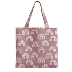 Pattern Zipper Grocery Tote Bag by zappwaits