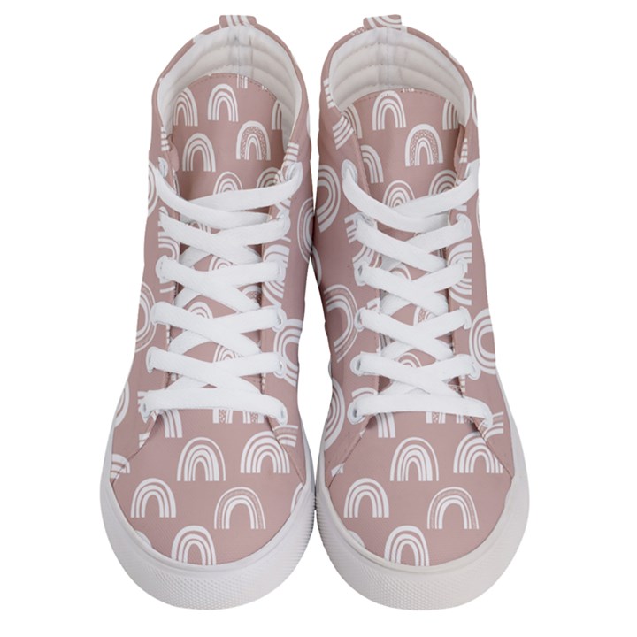 Pattern Men s Hi-Top Skate Sneakers