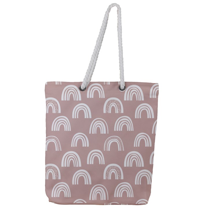 Pattern Full Print Rope Handle Tote (Large)