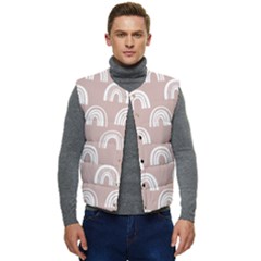 Pattern Men s Button Up Puffer Vest	