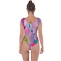 Pink Neon Flowers, Flower Short Sleeve Leotard  View2