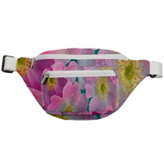 Pink Neon Flowers, Flower Fanny Pack by nateshop