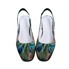 Peacock-feathers,blue2 Women s Classic Slingback Heels