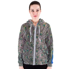 Peacock-feathers1 Women s Zipper Hoodie