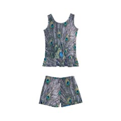 Peacock-feathers1 Kids  Boyleg Swimsuit by nateshop