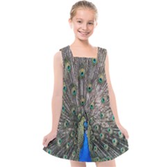 Peacock-feathers1 Kids  Cross Back Dress by nateshop