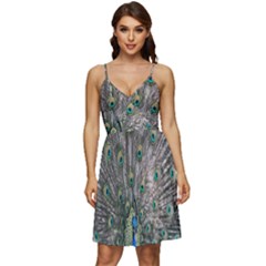 Peacock-feathers1 V-neck Pocket Summer Dress  by nateshop