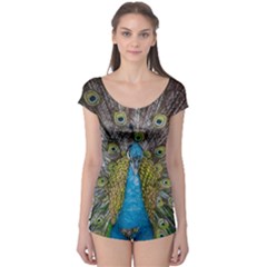 Peacock-feathers2 Boyleg Leotard  by nateshop