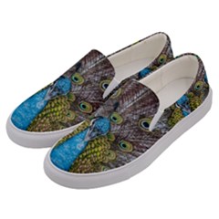 Peacock-feathers2 Men s Canvas Slip Ons