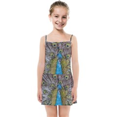 Peacock-feathers2 Kids  Summer Sun Dress