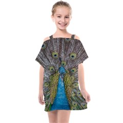 Peacock-feathers2 Kids  One Piece Chiffon Dress by nateshop