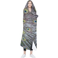 Peacock-feathers2 Wearable Blanket by nateshop