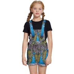 Peacock-feathers2 Kids  Short Overalls by nateshop