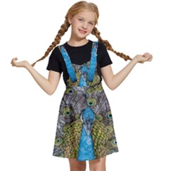 Peacock-feathers2 Kids  Apron Dress by nateshop