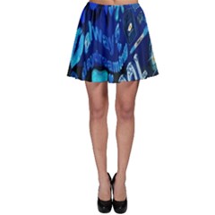 Really Cool Blue, Unique Blue Skater Skirt by nateshop