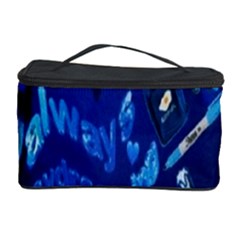 Really Cool Blue, Unique Blue Cosmetic Storage Case by nateshop