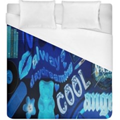 Really Cool Blue, Unique Blue Duvet Cover (king Size) by nateshop