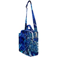 Really Cool Blue, Unique Blue Crossbody Day Bag by nateshop