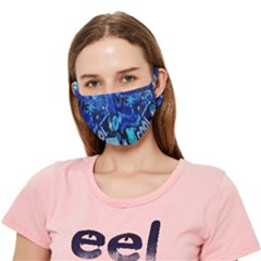 Really Cool Blue, Unique Blue Crease Cloth Face Mask (adult) by nateshop