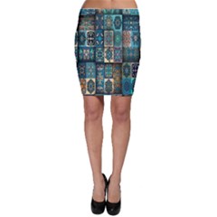 Texture, Pattern, Abstract, Colorful, Digital Art Bodycon Skirt by nateshop