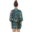 Texture, Pattern, Abstract, Colorful, Digital Art Half Sleeve Chiffon Kimono View2