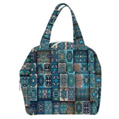 Texture, Pattern, Abstract, Colorful, Digital Art Boxy Hand Bag by nateshop