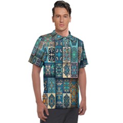 Texture, Pattern, Abstract, Colorful, Digital Art Men s Polo T-shirt by nateshop