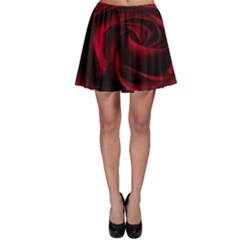 Rose Maroon Skater Skirt by nateshop