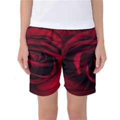 Rose Maroon Women s Basketball Shorts by nateshop