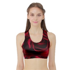 Rose Maroon Sports Bra With Border by nateshop