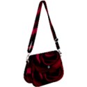 Rose Maroon Saddle Handbag View1