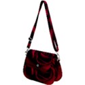 Rose Maroon Saddle Handbag View2